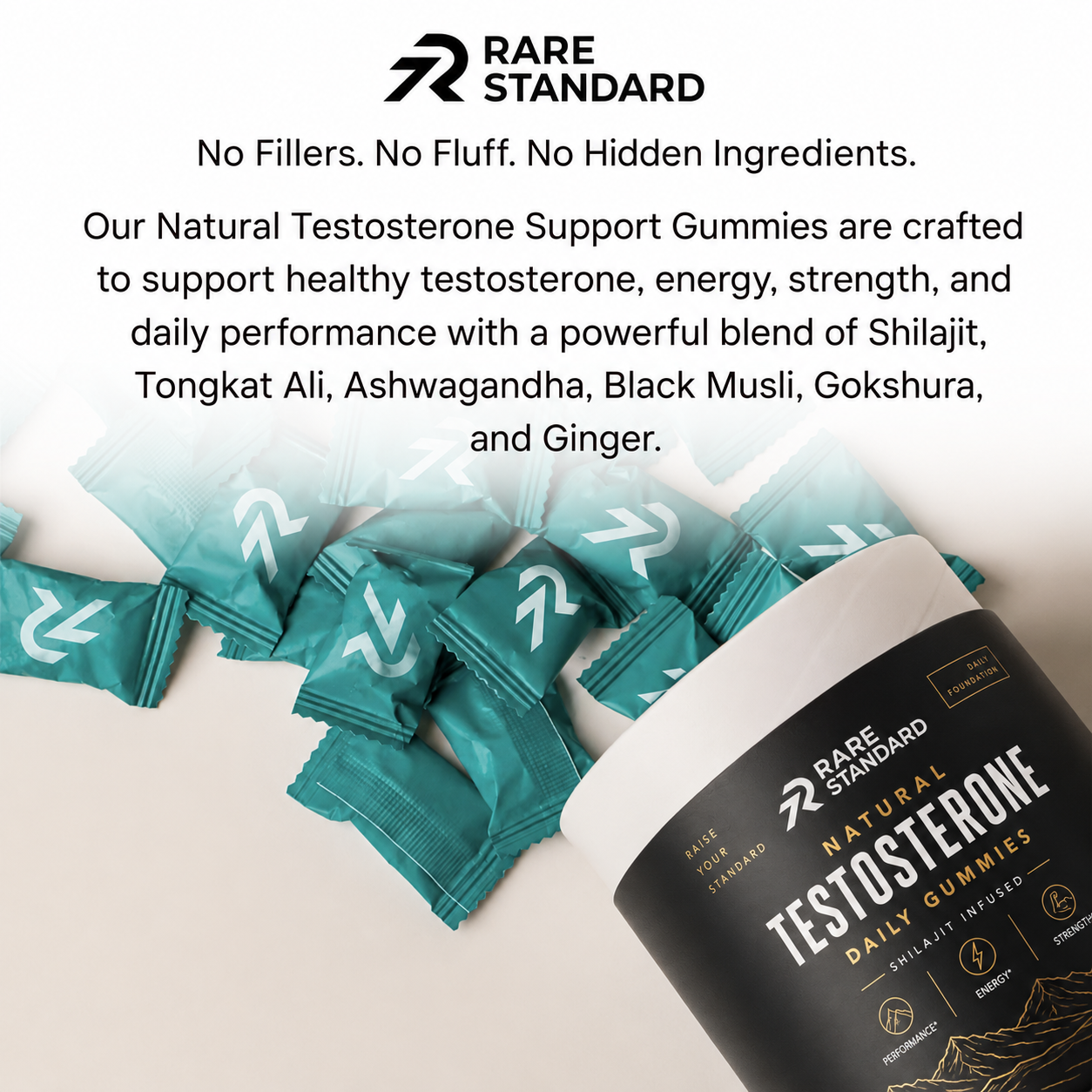 Natural Testosterone Daily Gummies