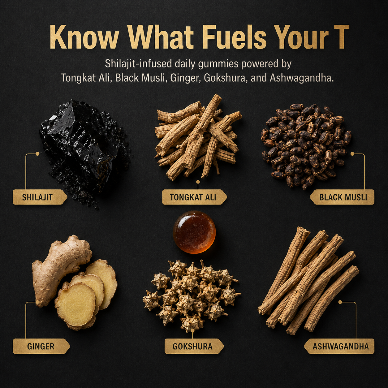Natural Testosterone Daily Gummies