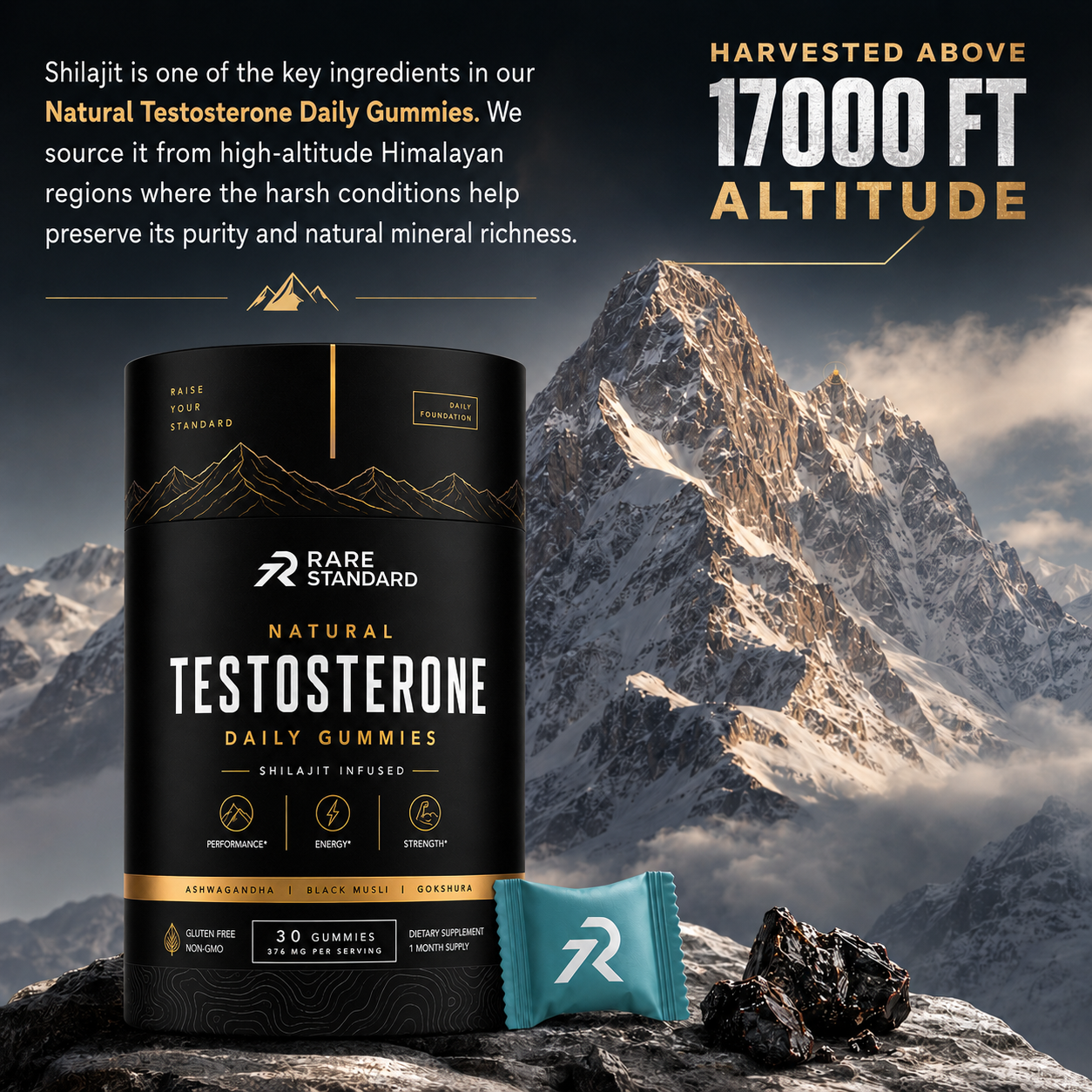 Natural Testosterone Daily Gummies